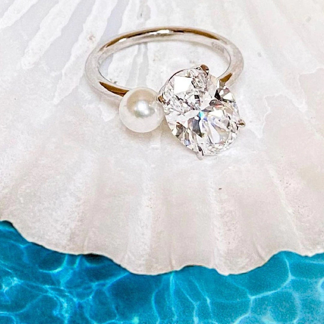 Ariana Grande Married Ring Buy Toi Et Moi Moissanite Ring: Oval