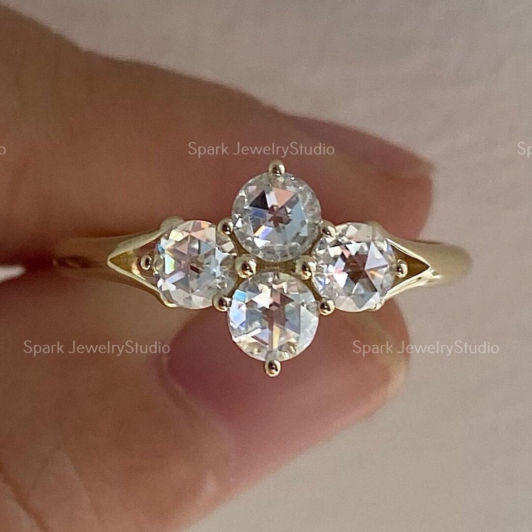 Custom Designed Four Stone Diamond Engagement Ring - SB0033 - Made in  Dublin, Ireland