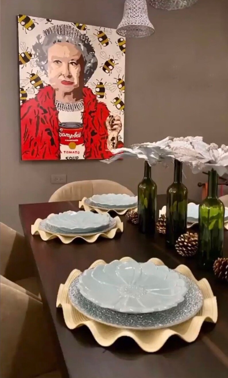 Queen Elizabeth II Queen Elizabeth II Art the Queen Wall Etsy