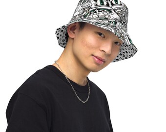 Skull Party/Mistrigger Mafia Reversible bucket hat