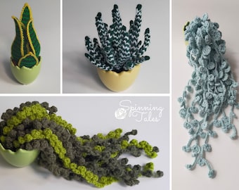 Four Little Plants Crochet Pattern