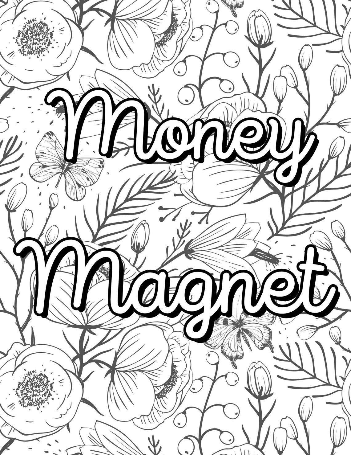 22 Page Daily Mantra Coloring Book Positivity colouring | Etsy
