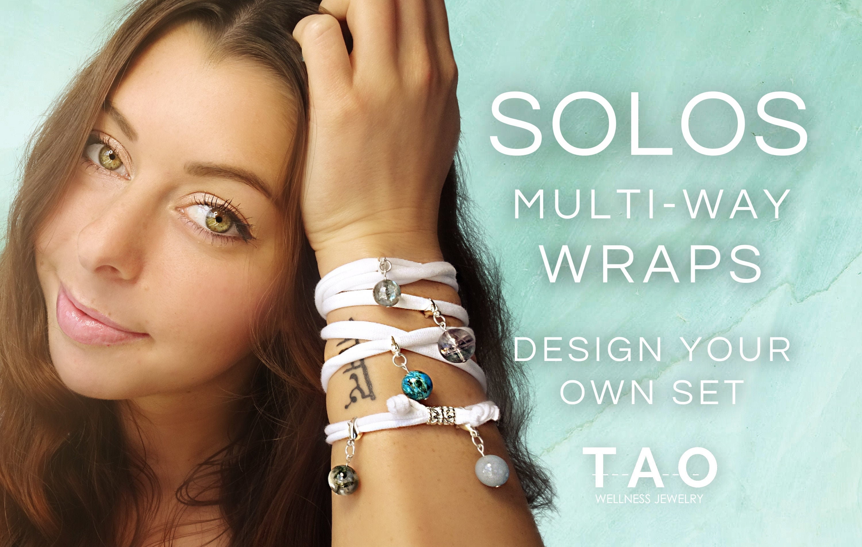 SOLOS Wraps- CUSTOM Multi-Way Wrap T-Shirt Bracelet Necklace Anklet B…