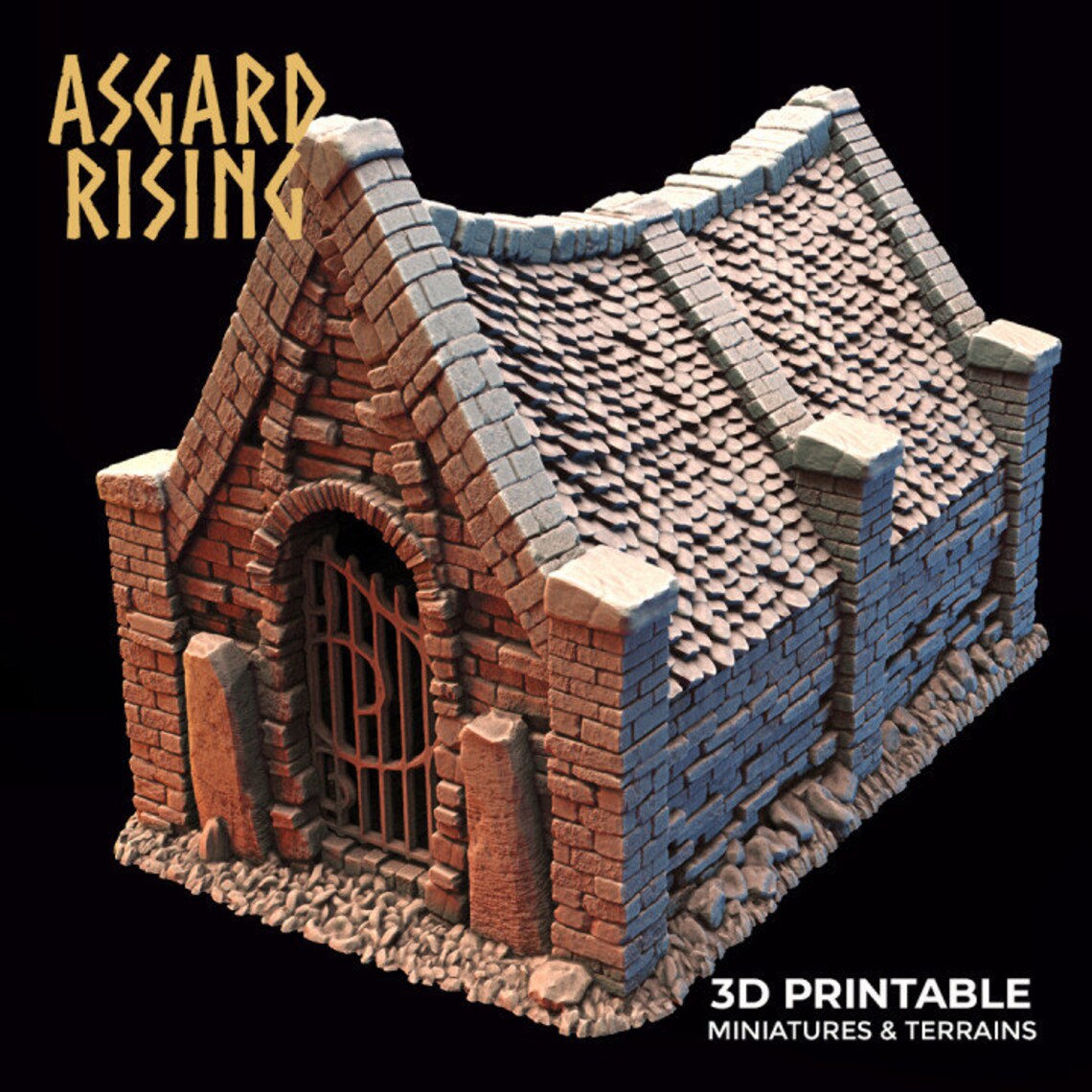 Scenario Da Gioco Gotico In Rovina – Set Città In Miniatura Per Wargaming Fantasy