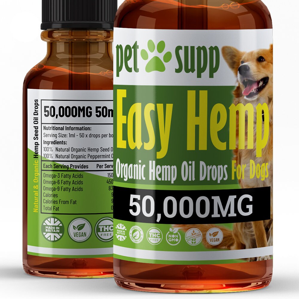 4 Pack x Hemp Oil for Dogs Hip & Joint Support Hemp Oil Etsy