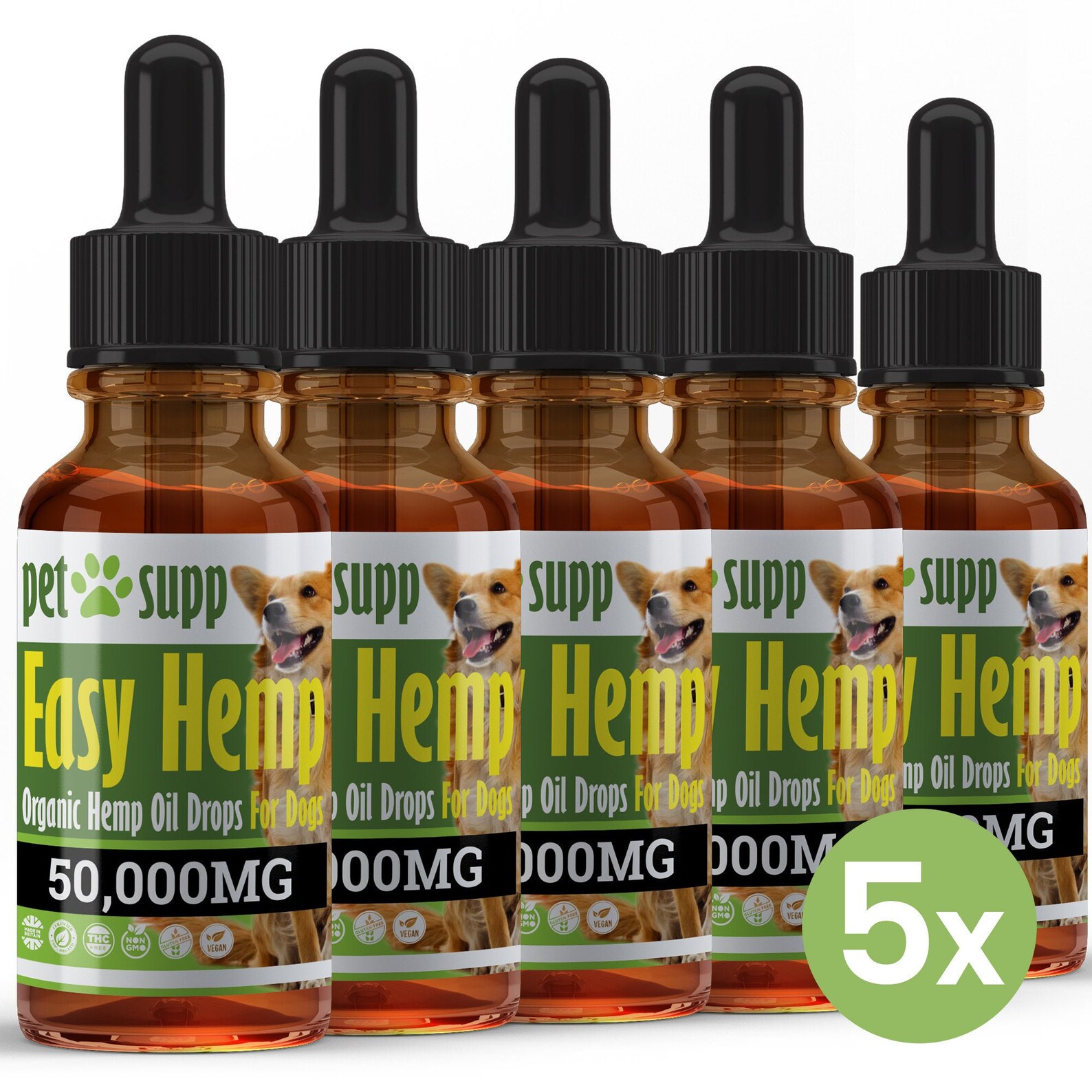 5 Pack x Hemp Oil for Dogs Hip & Joint Support Hemp Oil Etsy