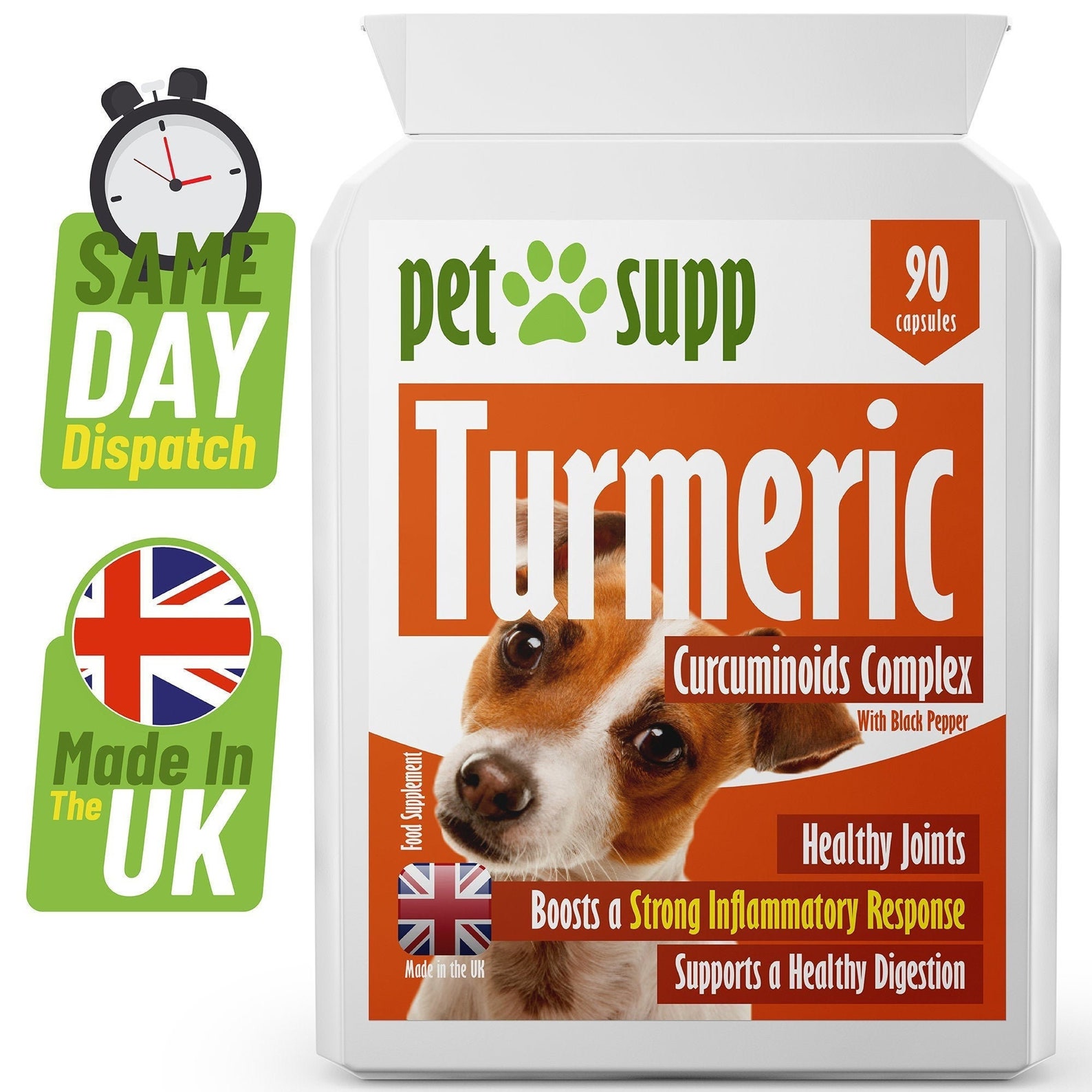 Turmeric For Dogs 90 Capsules With Curcumin Joint Supplement & Etsy