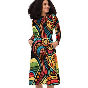 Bold Geometric Dress - Etsy