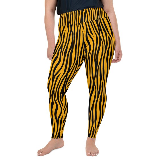 Tiger Print All over Print Plus Size Leggings Gift for Her Birthday Gift Animal Print Plus Size Tights Plus Size Winter Leggings Etsy UK