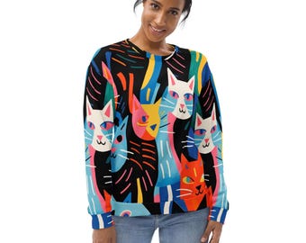 Matisse Inspired Cat Art Sweatshirt | Modern Art Style | Artsy Clothing | Gift for Artists