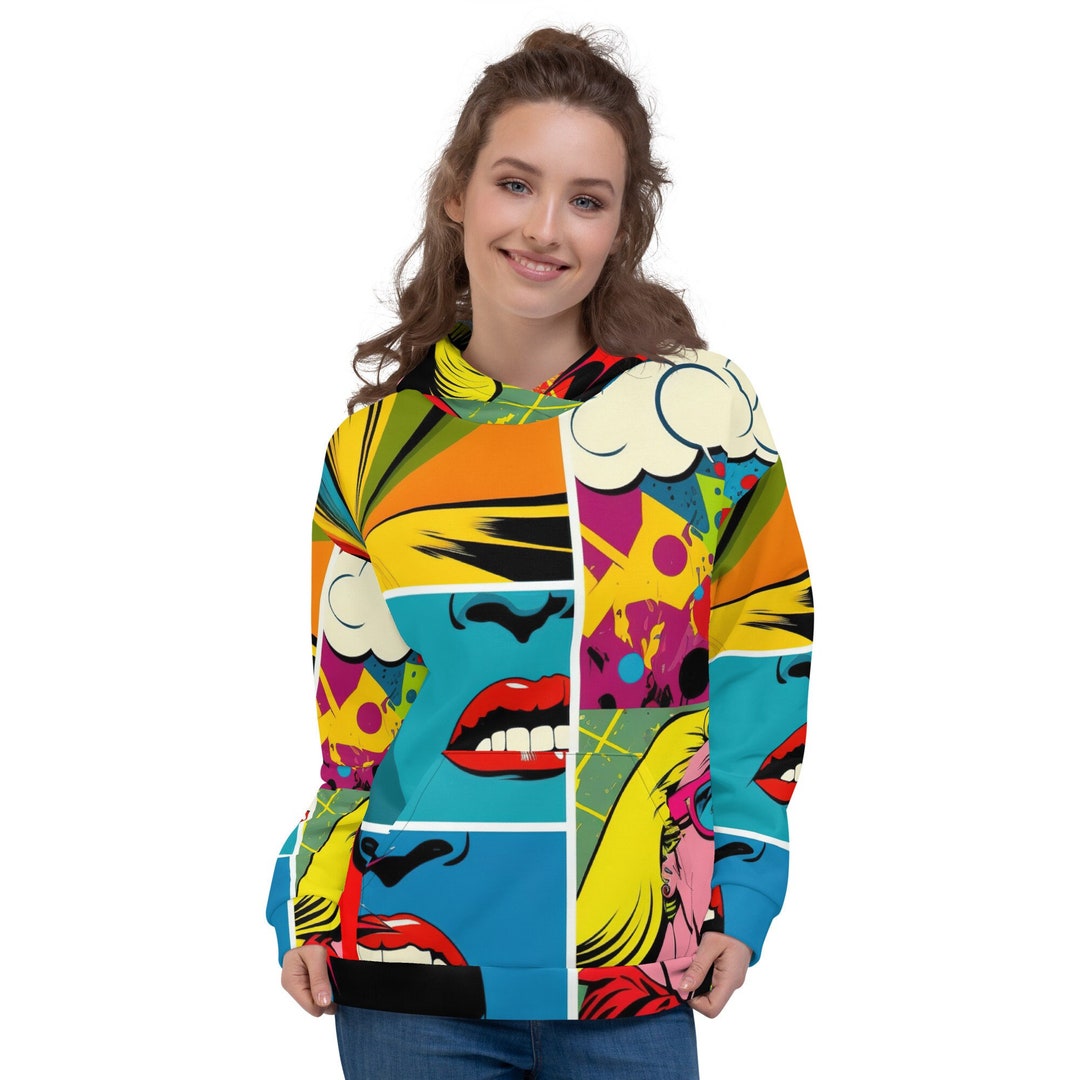 トップス over print POP ART Hoodie Ver15(wine EMB over print POP ART Hoodie Ver15 (wine EMB)