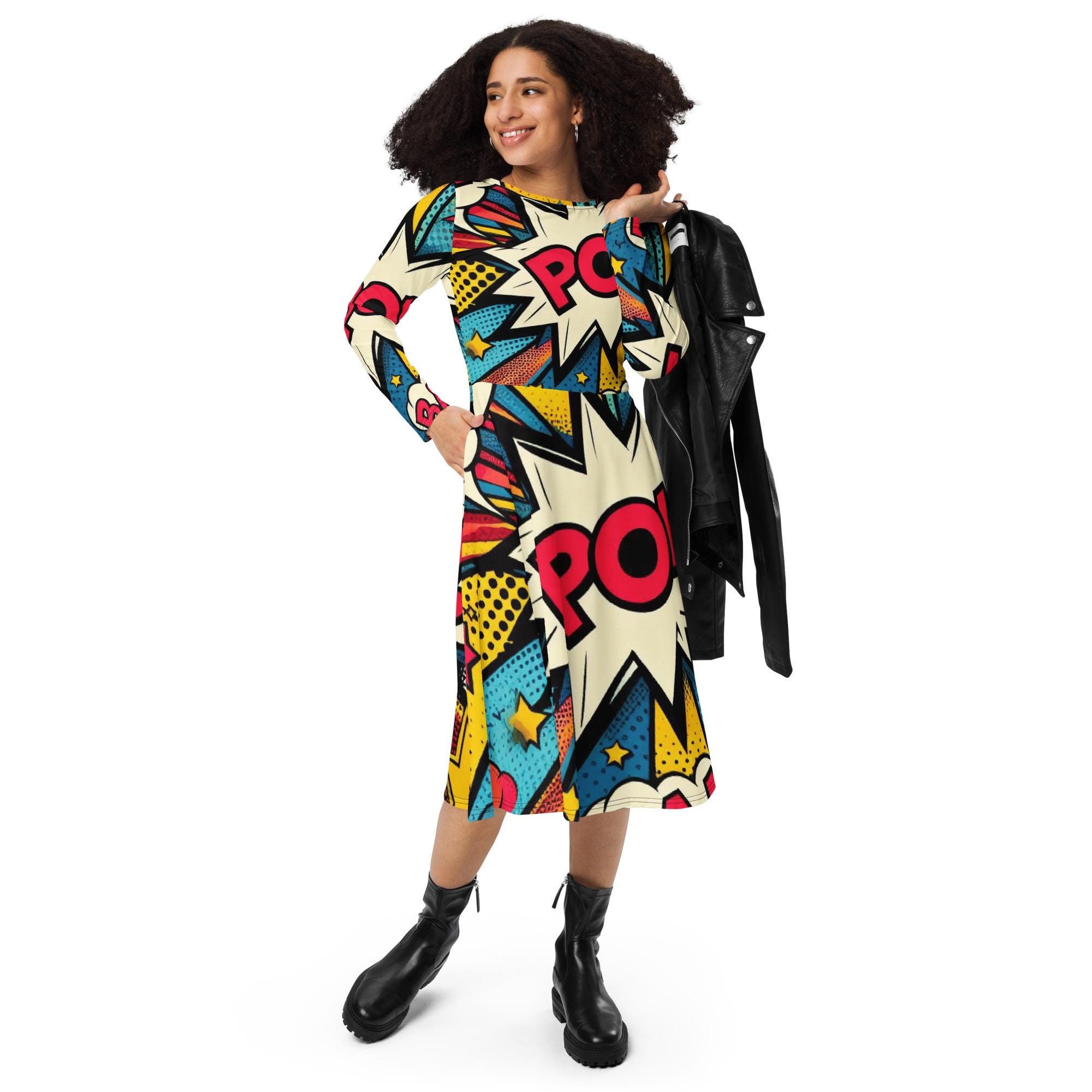 Pop Art Dress - Etsy Pop Art Dress - Etsy
