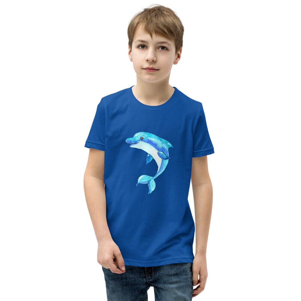 NKNIT dolphin print T-shirt size① dolphin print T-shirt – NKNIT