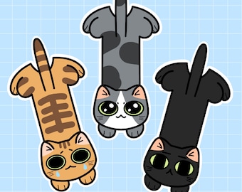 Kitty Cat Magnetic Bookmarks | Cute Magnetic Bookmark | Bookworm Book Lovers Gift | Glossy Die Cut Bookmark