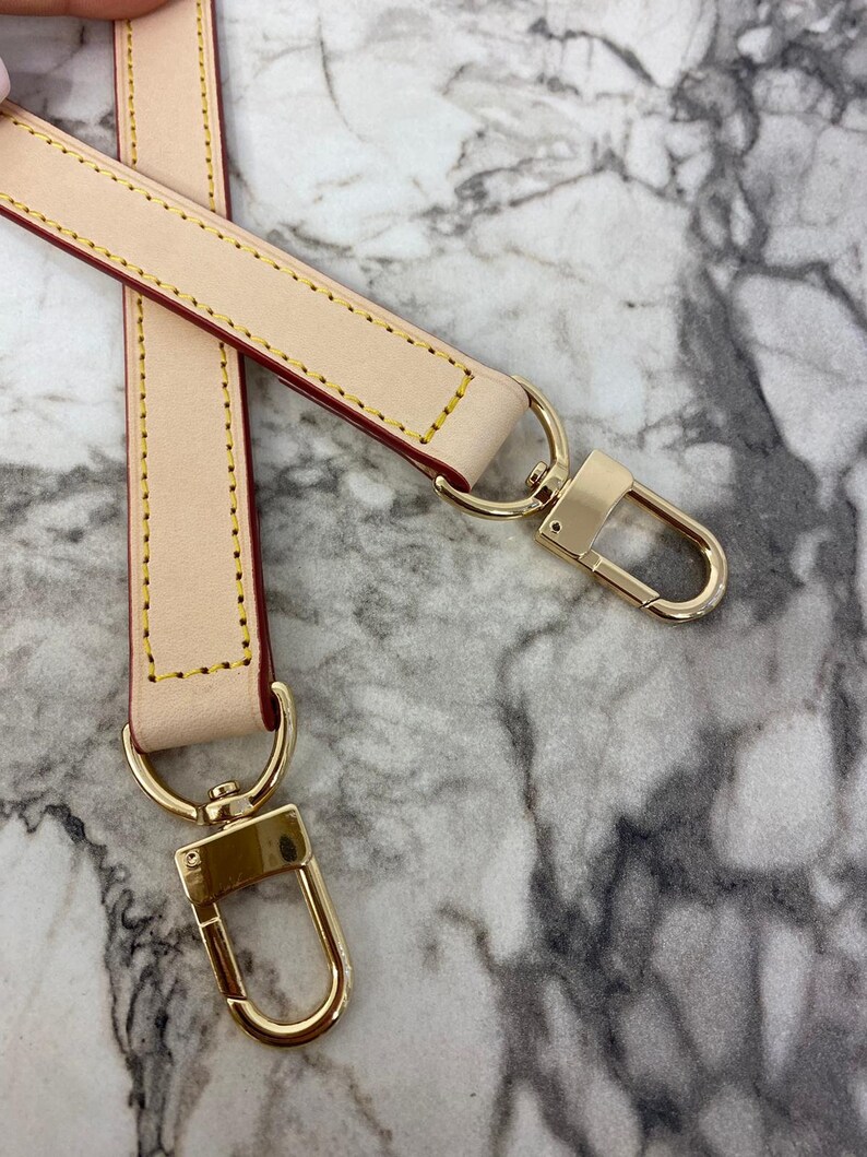 Width 20 Mm Vachetta Leather Crossbody Strap / Alma Graceful Etsy