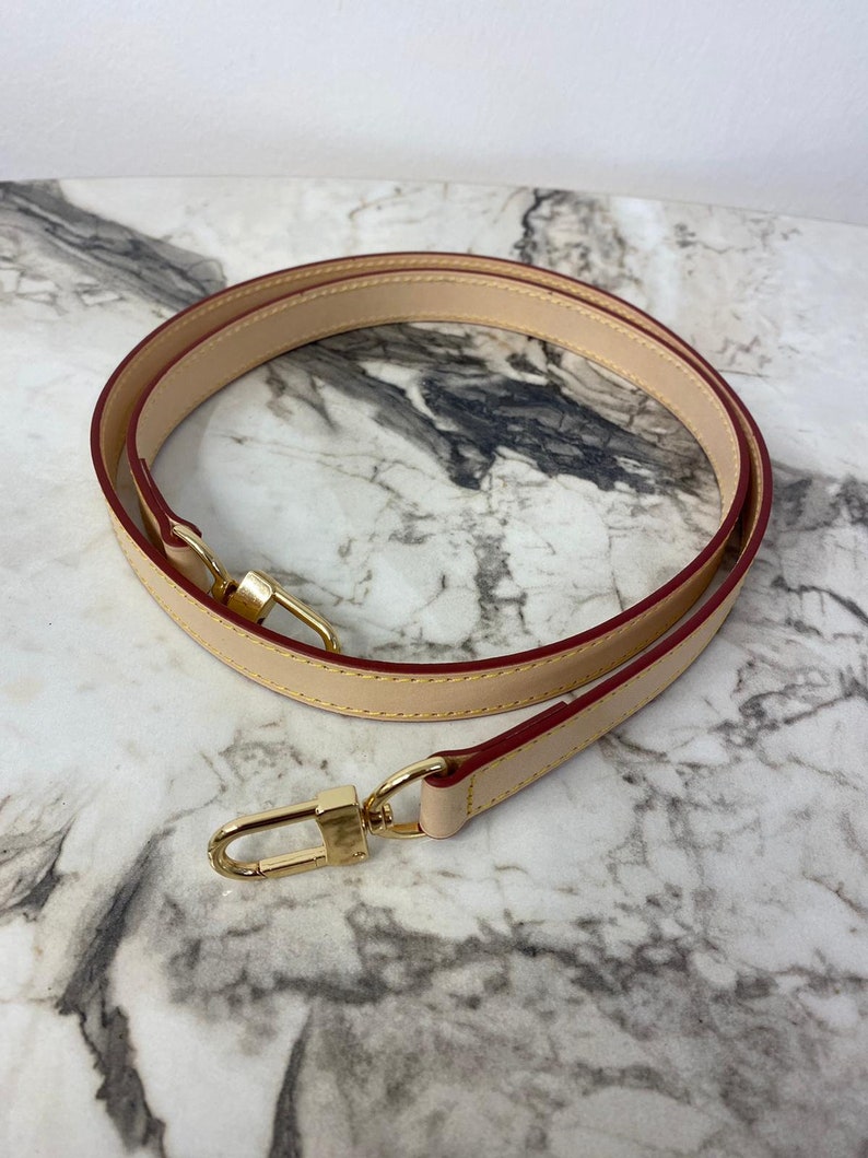 Width 20 Mm Vachetta Leather Crossbody Strap / Alma Graceful Etsy