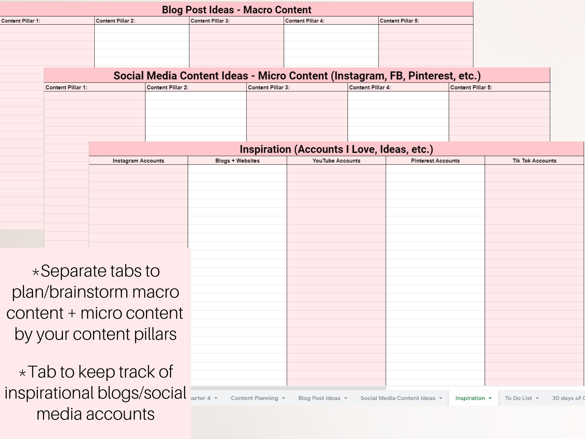 2022 Content Calendar Template - Content Calendar Google