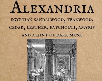 Alexandria Perfume Oil, Indie Perfume, Indie, Library Scent, Teakwood, Sandalwood, Cedar, Leather, Patchouli, Amyris, Dark Musk