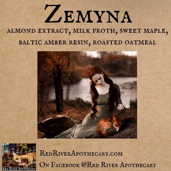 Zemyna Perfume Oil, Indie Perfume, Almond,  Milk, Maple, Amber Resin, Roasted Oatmeal, Autumn, Gourmand