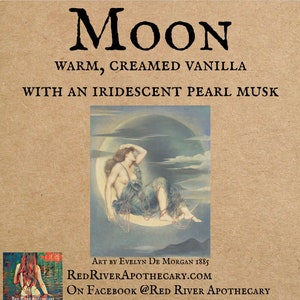 Moon Perfume Oil, Indie Perfume, Vanilla, Musk, Pearl Musk, Warm Vanilla, Indie