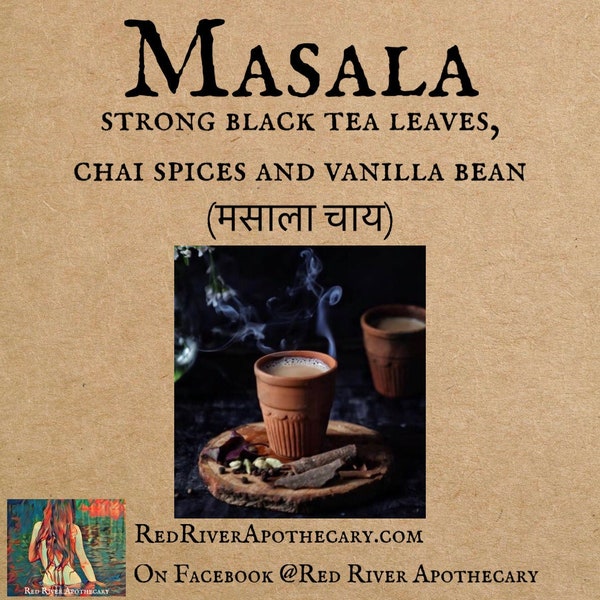 Masala Perfume Oil, Indie Perfume, Black Tea Leaves, Chai Spices, Vanilla Bean, Fall, Autumn, Indie