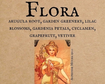 Olio Profumo Flora, Profumo Indie, Rucola, Lillà, Gardenia, Ciclamino, Pompelmo, Vetiver