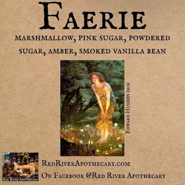 Faerie Perfume Oil, Indie, Marshmallow, Pink Sugar, Amber, Smoked Vanilla Bean, Indie Perfume