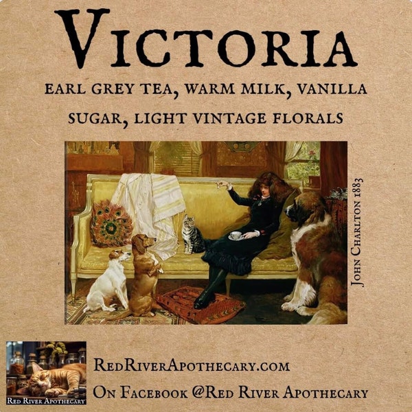 Victoria Perfume Oil, Indie Perfume, Earl Grey Tea, Warm Milk, Vanilla Sugar, Light Florals, London Fog