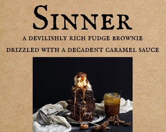 Olio profumato Sinner, Profumi indie, Gourmand, Brownie al cioccolato fondente, Caramello, Profumo al cioccolato, Dolce