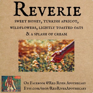 Reverie Perfume Oil, Indie Perfume, Indie, Honey, Apricot, Toasted Oats, Wildflowers, Egyptian Musk, Sugar, Sweet, Comforting