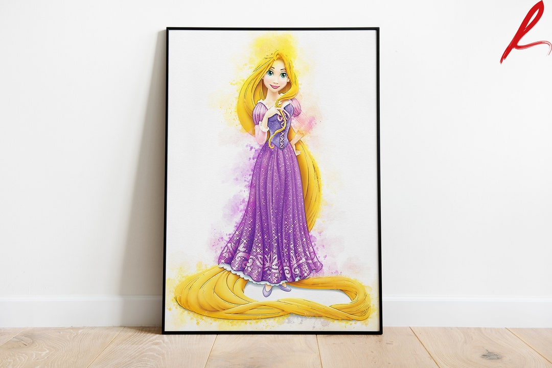 Printable Rapunzel Poster,rapunzel Print, Birthday Party Decor, Instant ...