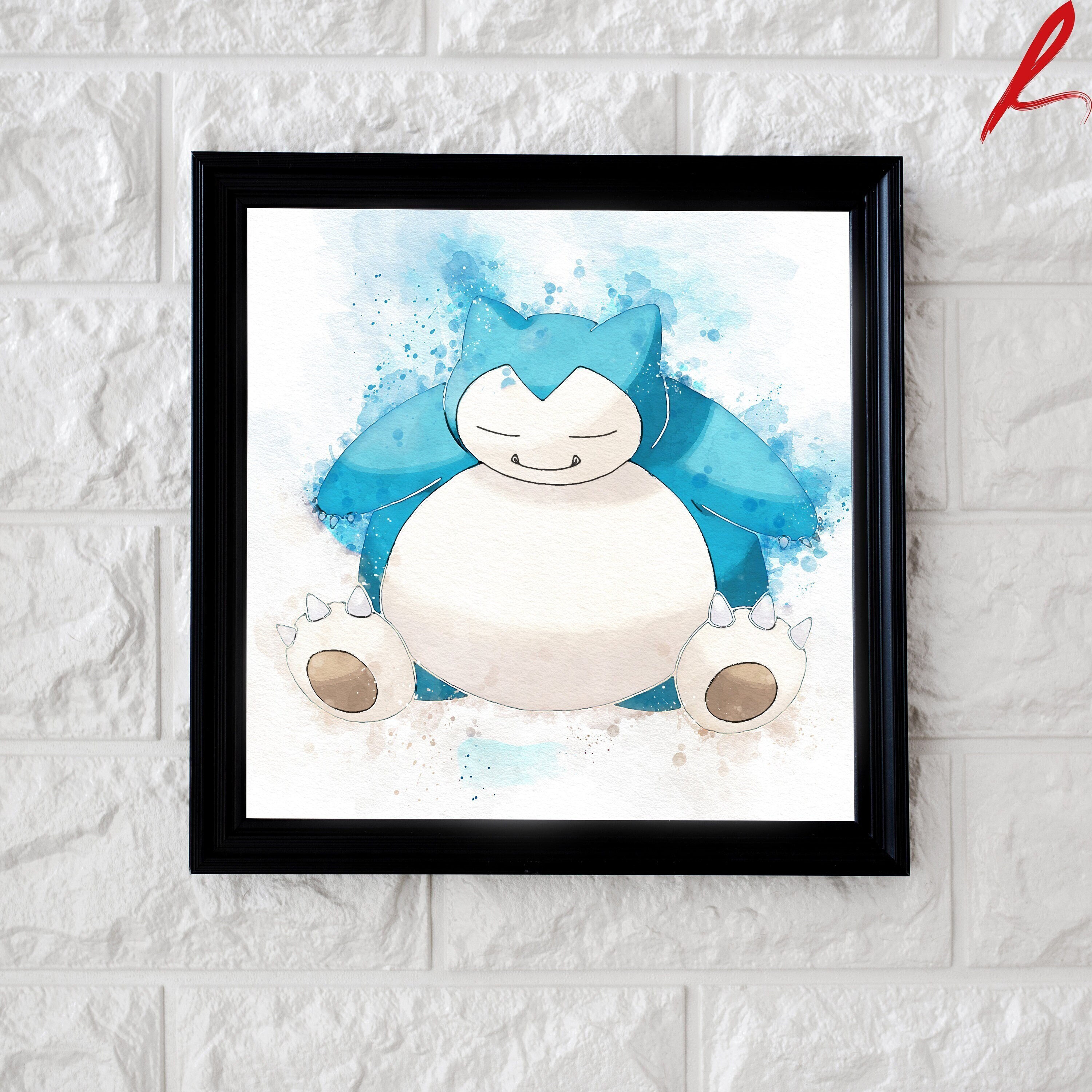 Printable Snorlax Poster, Snorlax Pokemon Digital Print, Pokemon Party ...