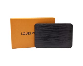 Louis Vuitton MALLETIER Card Holder Wallet - Black Epi