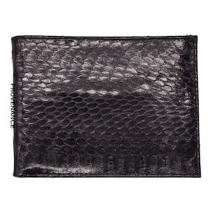 Cartera plegable Christian Dior - Piel de serpiente negra
