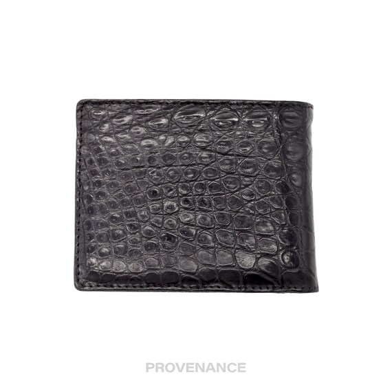 Vintage  Bifold Wallet - Black Crocodile Leather - image 2