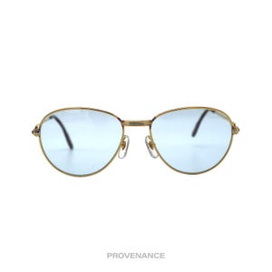 Cartier Saphir Vintage Sunglasses - Gold/Blue