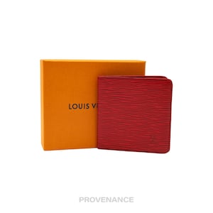 Cartera plegable Louis Vuitton 6CC - Piel Epi roja