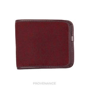 Cartera plegable Dior Trotter - Jacquard burdeos