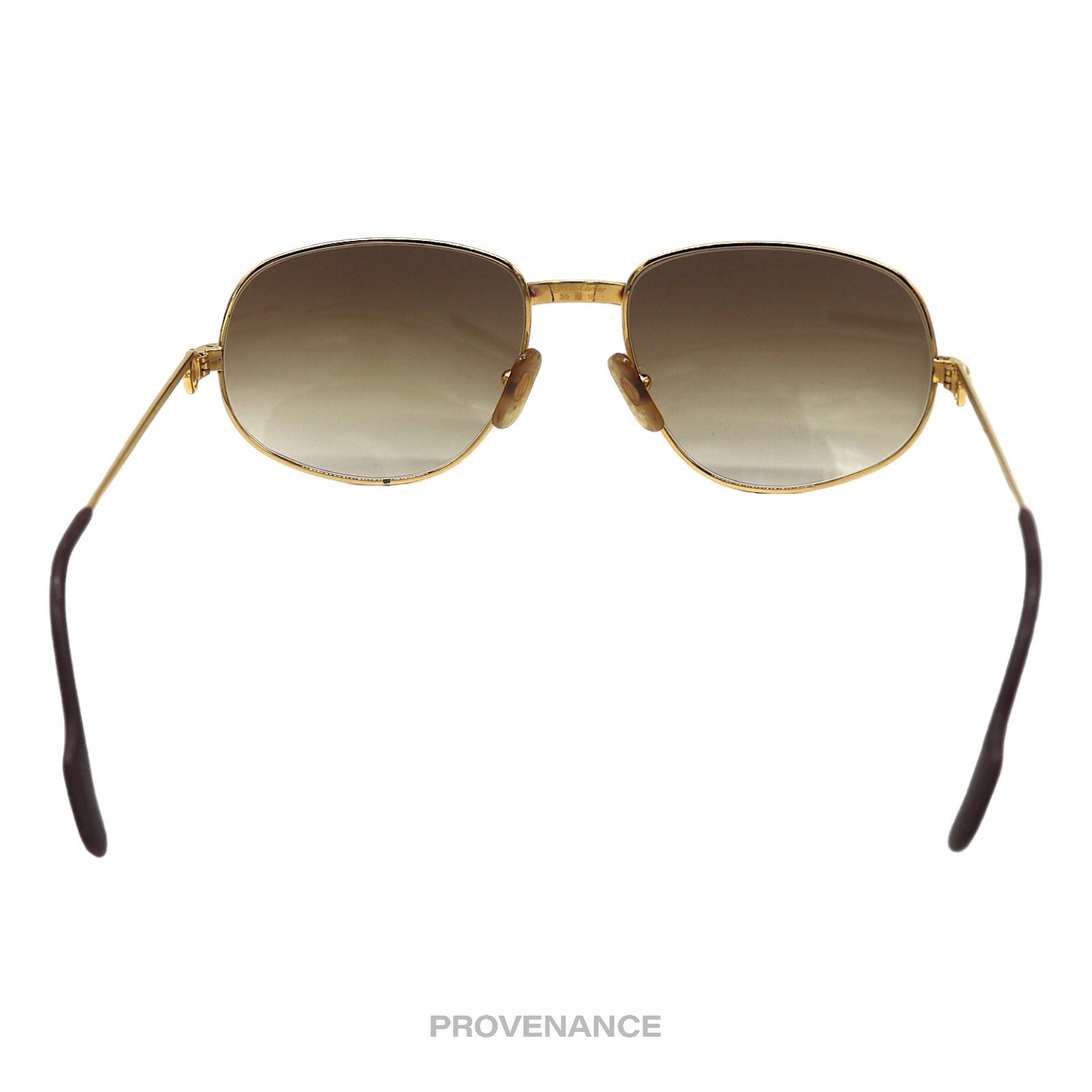 Cartier Romance Louis Sunglasses drake Gold Brown 56 Etsy Canada