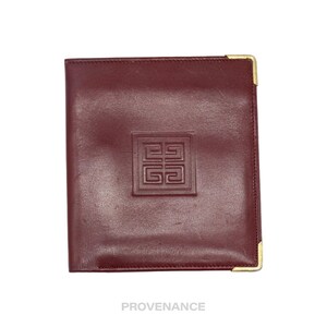 Cartera plegable Givenchy ID - Piel color burdeos