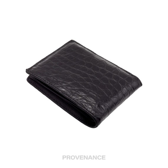 Vintage  Bifold Wallet - Black Crocodile Leather - image 4