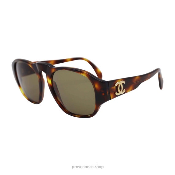 Chanel Double CC Sunglasses - Brown Tortoise - 014