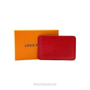 Cartera portatarjetas Louis Vuitton - Piel Epi roja