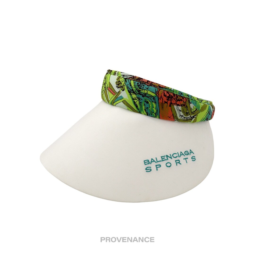 Balenciaga Botanical Floral Golf Visor White Etsy