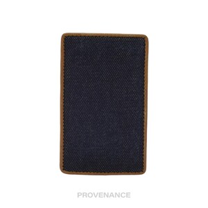 Cartera porta tarjetas Dior Denim - Tostada