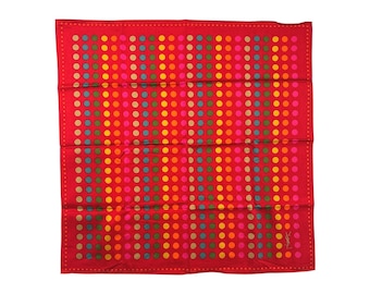 Yves Saint Laurent YSL Handkerchief Scarf 50 - Red Dot