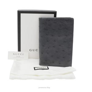 Cartera alta Gucci - Piel de avestruz negra