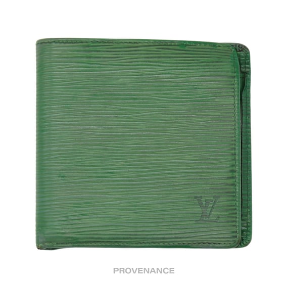 Louis Vuitton Marco Wallet - Borneo Green Epi Lea… - image 1