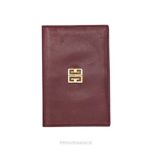 Cartera para documentos de identidad con logotipo 4G de Givenchy: piel color burdeos