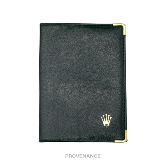 Rolex Crown Passport Wallet - Forest Green Leather